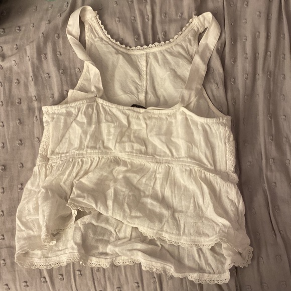 white american eagle tank top, button straps, S - Picture 2 of 4
